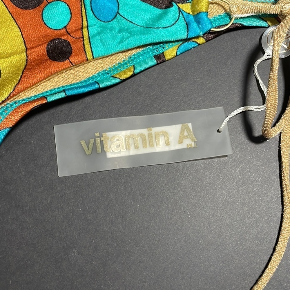 VITAMIN A tie side swim bottoms in women’s size 6/S - Picture 6 of 10